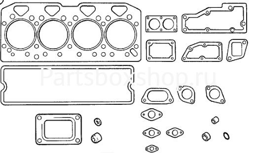Комплект прокладок двигателя верхний AA-AB 02/201341 (U5LT1196) PBS