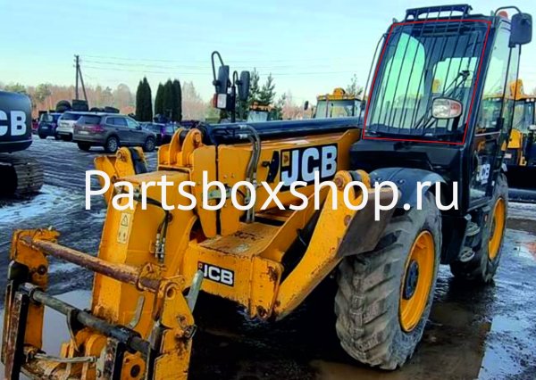 Стекло ветровое JCB 540-140 (852*1030) KMK