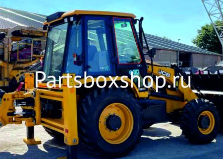 Стекло дверное верхнее правое JCB 3CX (India) c 2017 г. KMK